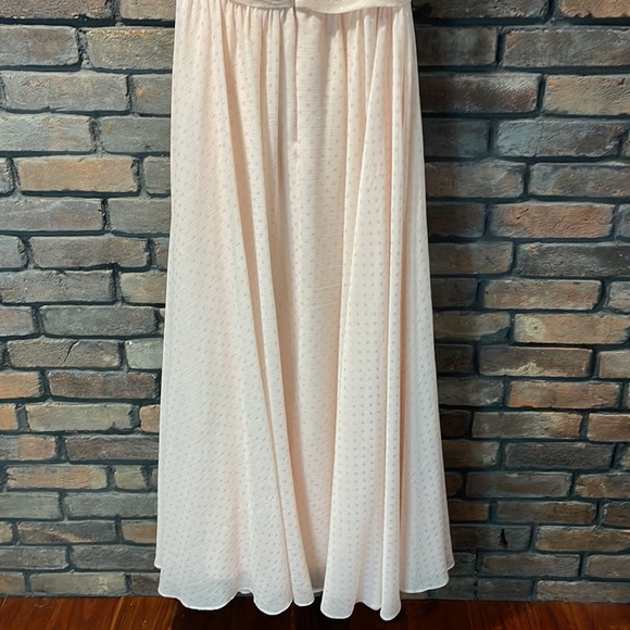 Women’s Mac Duggal One Shoulder Polka Dot Gown Size 12 in Porcelain - Picture 8 of 11